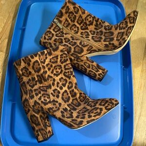 #16 - Shoe Dazzle Leopard Ankle Boots